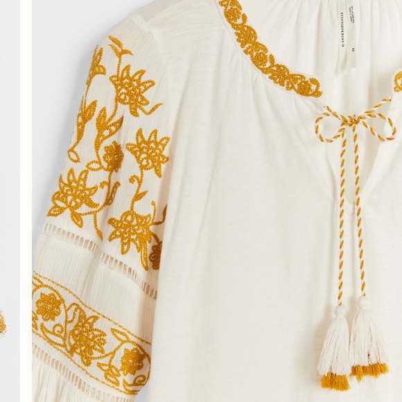 Anthropologie AJA EMBROIDERED BLOUSE size … - Picture 4 of 14